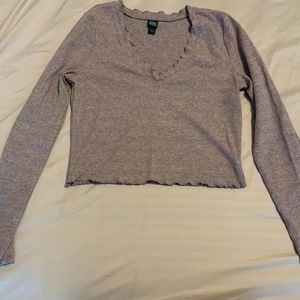 Wild Fable Long Sleeve Crop Top